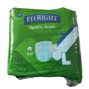 FitRight - OptiFit Adult Briefs (Large 20 Count) - Incontinence